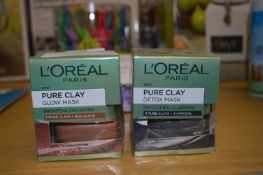 *L'oreal Pure Clay Masks
