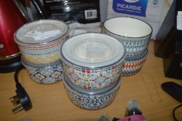 *Bowls with Lids 6pce