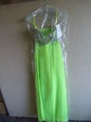 *Lana Neon Lime Prom Dress Size:6