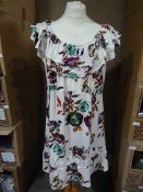 *Five White Floral Dresses (Various Sizes)