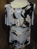 *Ten Lilac & Black Floral Tops (Various Sizes)