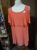 *Ten Peach Short Sleeve Dresses (Various Sizes)