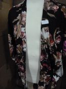 *Eleven Black Floral Gilets (Various Sizes)