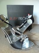 *Heidi Black Prom Shoes Size:5