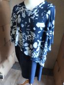 *Eight Blue Floral Dresses (Various Sizes)