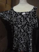 *Seven Blue & White Floral Tops (Various Sizes)