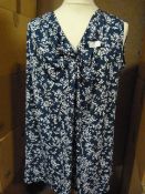 *Eighteen Blue & White Floral Tops (Various Sizes)