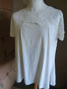 *Four White Short Sleeve Tops (Various Sizes)