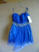 *Phoebe Sapphire Short Prom Dress Size:10