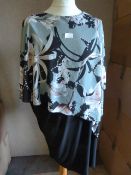 *Twelve Green & Black Floral Dresses (Various Size