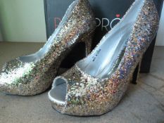 *Alicia Multi Coloured Prom Shoes Size:3
