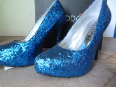 *Blue Prom Shoes Size:7