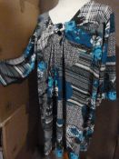 *Eight Teal & Grey Dresses (Various Sizes)