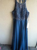 *Brittany Petrol Prom Dress Size:20