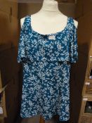 *Ten Green & White Floral Tops (Various Sizes)