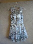 *Silver Short Prom Dress Size:12