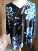 *Nine Blue & Black Floral Tops (Various Sizes)