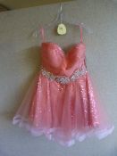 *Coral Short Prom Dress Size:14