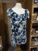 *Nine Blue & White Floral Tops (Various Sizes)