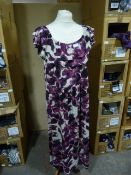 *Seven Purple & White Floral Dresses (Various Size