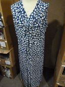 *Eight White & Blue Spotted Dresses (Various Sizes