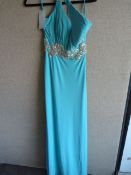 *Ruby/Aqua Prom Dress Size:6