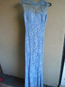 *Blue Floral Prom Dress Size:6?