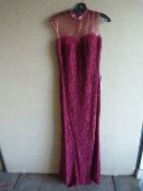 *Jordan Burgundy Prom Dress Size:8