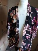*Sixteen Black Floral Gilets (Various Sizes)