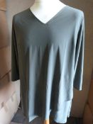 *Eleven Olive Green V-Neck Tops (Various Sizes)
