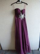*Garnet/Diamante Prom Dress Size:6?