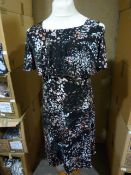 *Eight Black Floral Floaty Tops (Various Sizes)