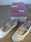 *Pixie Rainbow Ivory Satin Prom Shoes Child Size:7