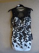 *Grace Black & White Prom Dress Size:8