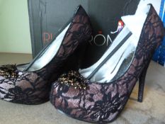 *Paula Black Prom Shoes Size:5