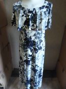 *Twenty Five Grey, White & Purple Floral Dresses (