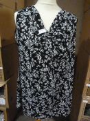 *Seventeen Black & White Floral Tops (Various Size