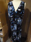 *Six Black & Blue Floral Dresses (Various Sizes)