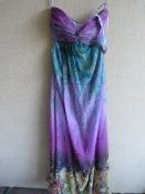 *Aubergine/Green Prom Dress Size:6