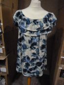 *Twenty Blue Floral Tops (Various Sizes)