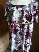 *Five White & Pink Floral Tops (Various Sizes)