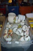 Box Containing Assorted Potpourri, Specimen Vases,