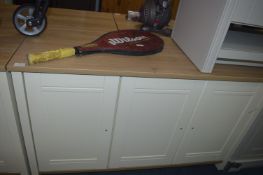 *Three Door Sideboard Unit in Light Oak & Cream Fi