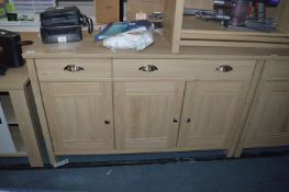 *Three Door, Three Drawer Sideboard Unit in Light