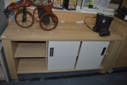 *Low Sideboard Unit with Sliding Door in Light Oak
