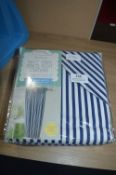 Pair of Navy Pencil Pleat Blackout Curtains (66
