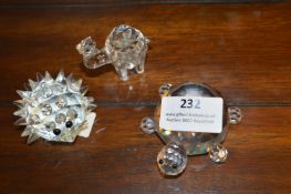 *Three Crystal Animals - Camel, Hedgehog and Torto