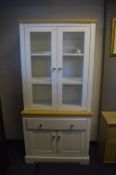 *White & Beech Display Cabinet