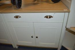 *Two Drawer Sideboard Unit in Light Oak & Cream Fi
