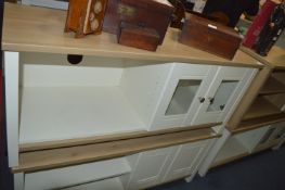 *Home Media Unit in Light Oak & Cream Finish